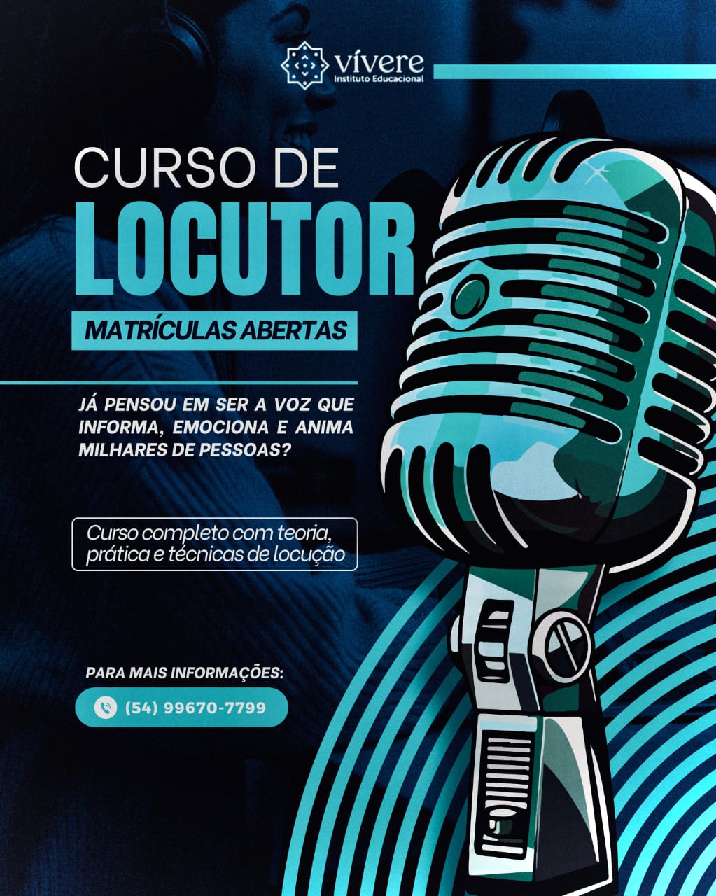 Imagem do Curso de Locutor, Apresentador e Animador 